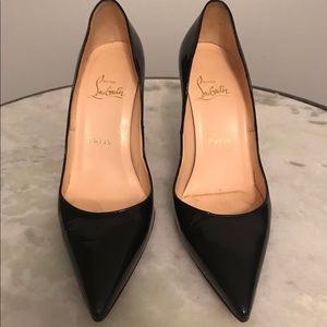 Christian Louboutin Black Patent Leather Pumps